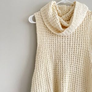 Free People Cowl Neck Sleeveless Sweater
